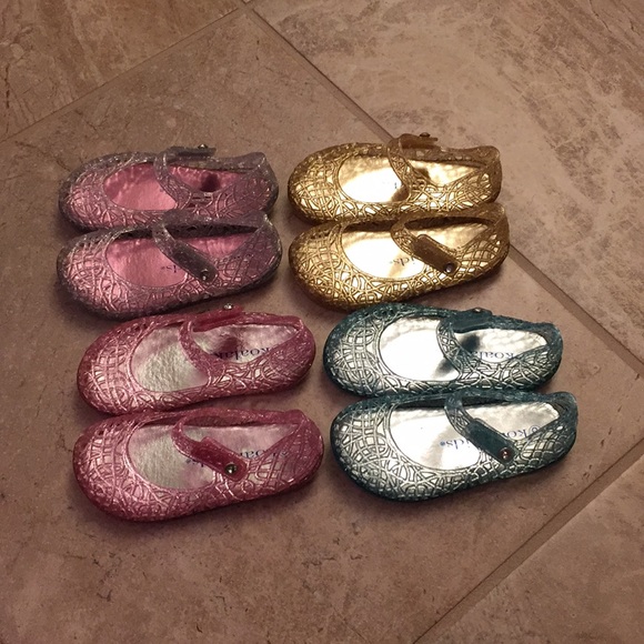 infant size 6 jelly shoes